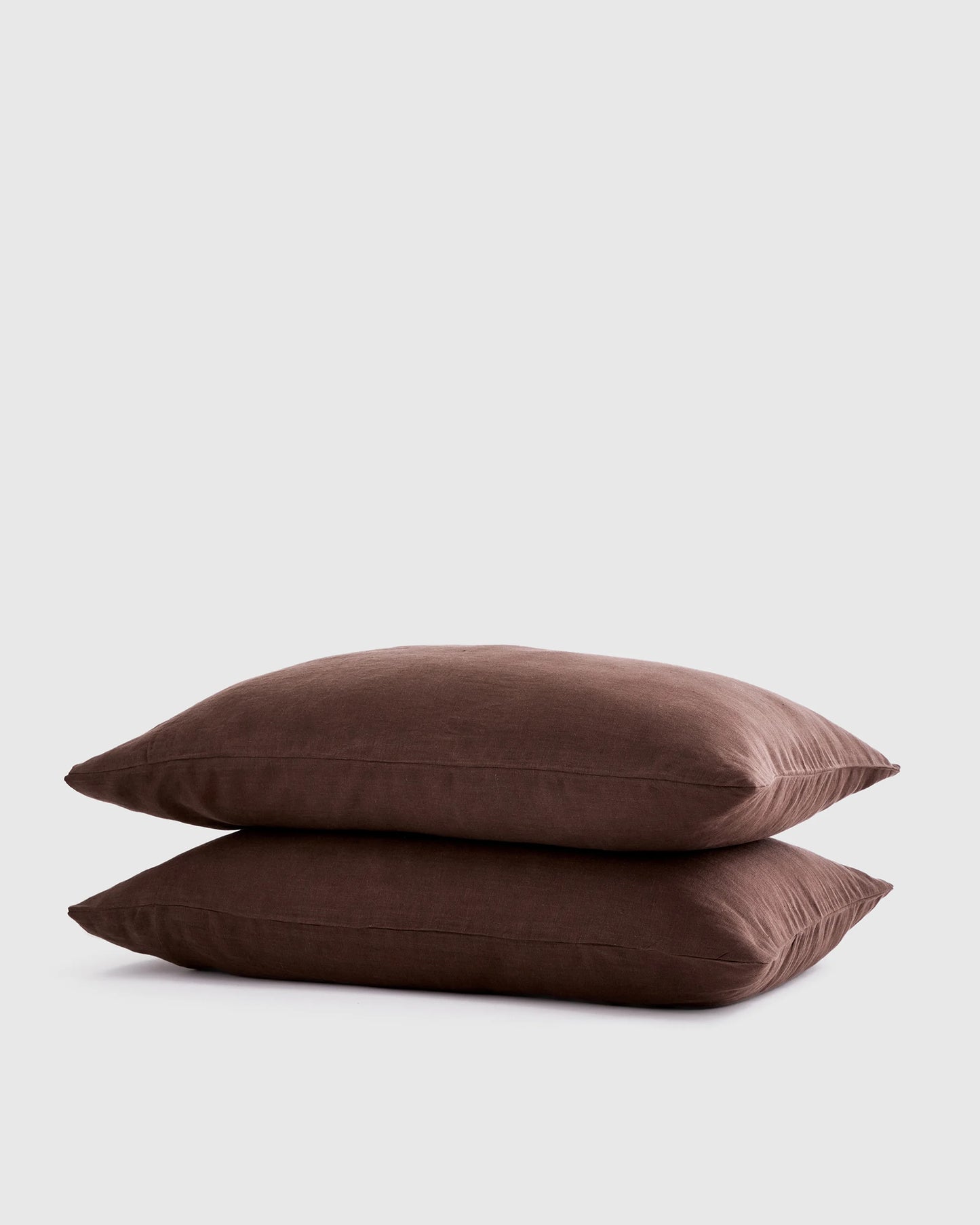 European Linen Pillowcase Set - Standard / White