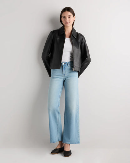 Luna Stretch Wide Leg Jeans - 24 / Frosted Blue