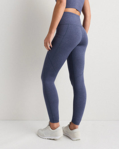 Ultra-Soft High-Rise Pocket Legging - XS / Heather Espresso