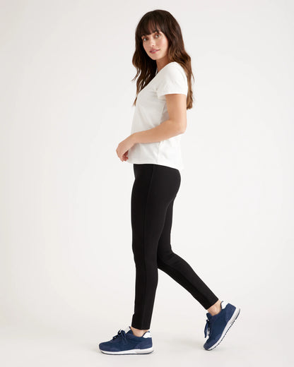 Ultra-Stretch Ponte Skinny Pants - XS / Black