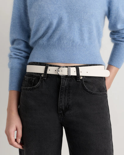 Alora European Leather Belt - XS / Black