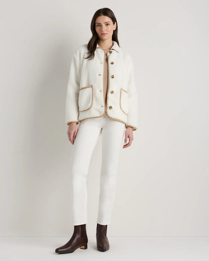Sherpa Barn Jacket - XS / Camel/Black