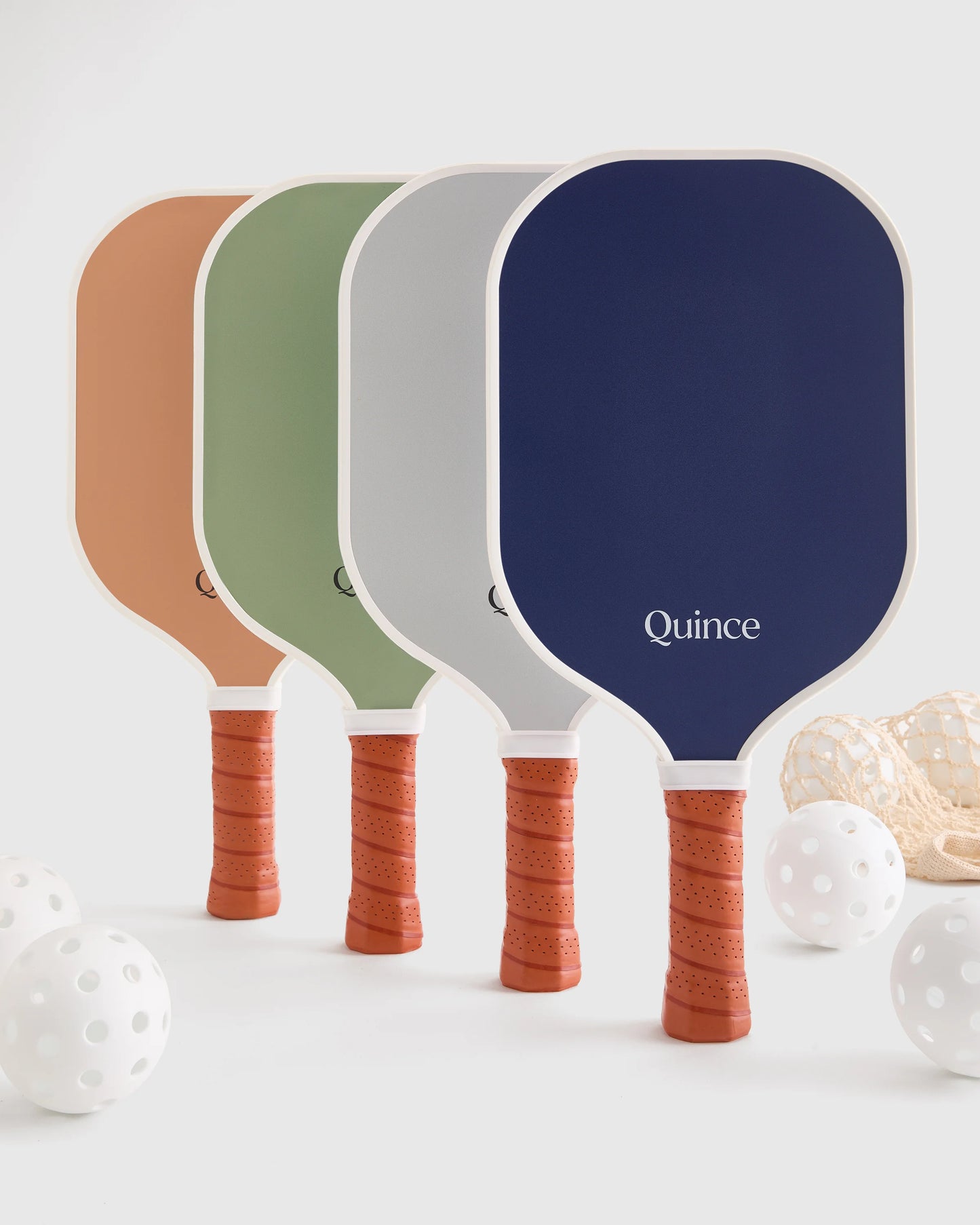 Four Paddle Pickleball Set - One Size / Navy/Sky Blue/Sage/Cantaloupe