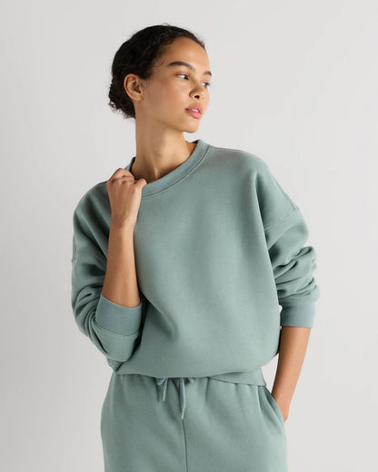 Everyday Fleece Crew - XS / Coastal Sage