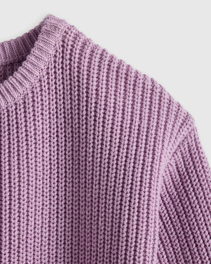 100% Organic Cotton Fisherman Tunic Sweater - 3-6M / Navy