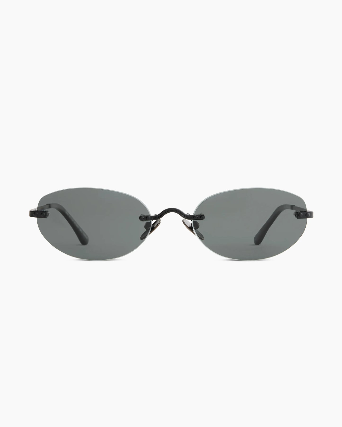 Seoul Polarized Stainless Steel Sunglasses - Standard / Black with Grey lens