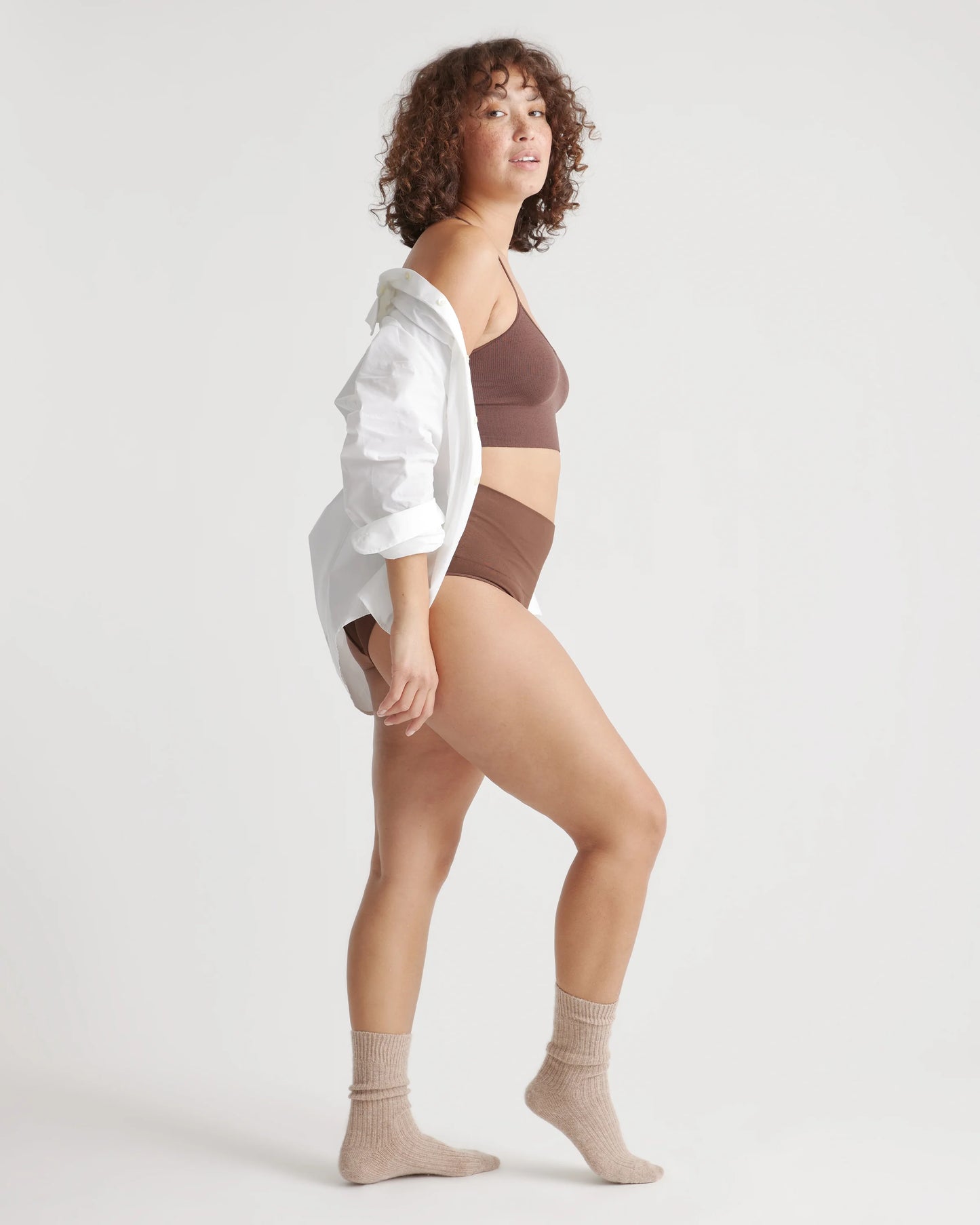 Shaping High-Waisted Brief (3-Pack) - XS / Cocoa