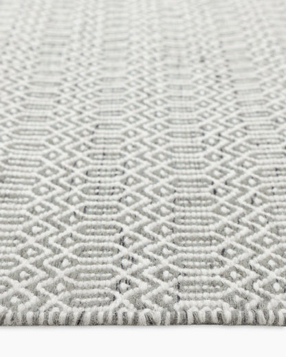 Vale Handwoven Wool Rug - 5' x 8' / Blue
