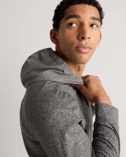Flowknit Performance Hybrid Pullover Hoodie - S / Heather Green