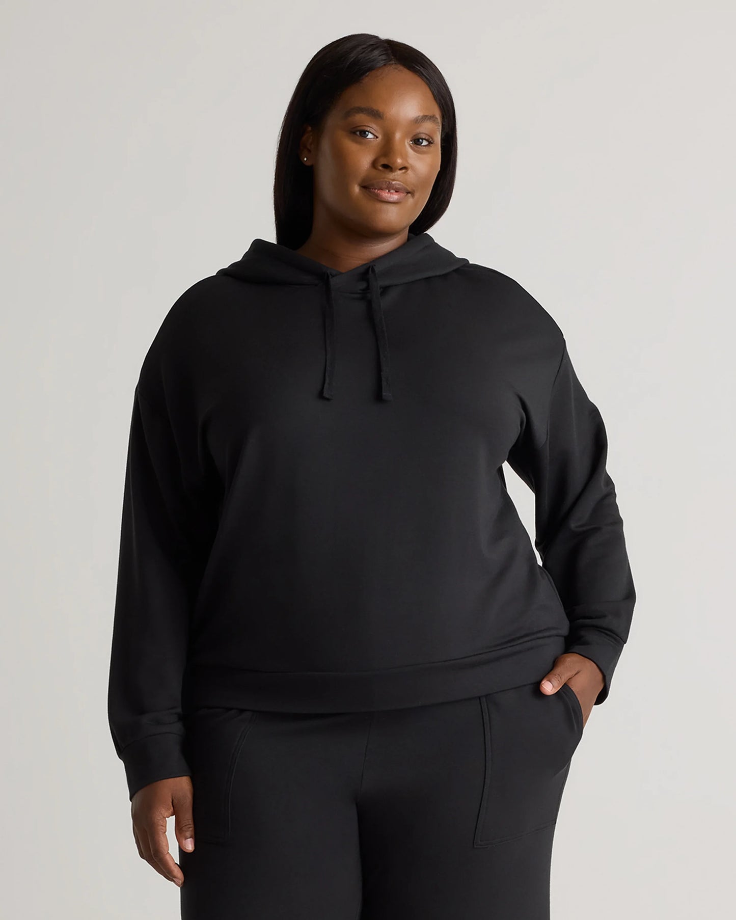 SuperSoft Fleece Pullover Hoodie - 1X / Dried Fig