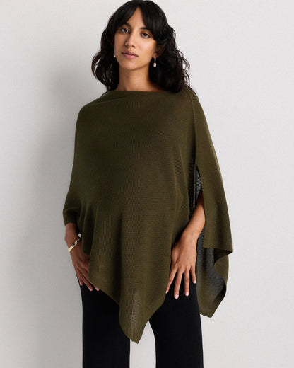 Lightweight Cotton Cashmere Nursing Shawl - One Size / Pale Custard Yellow