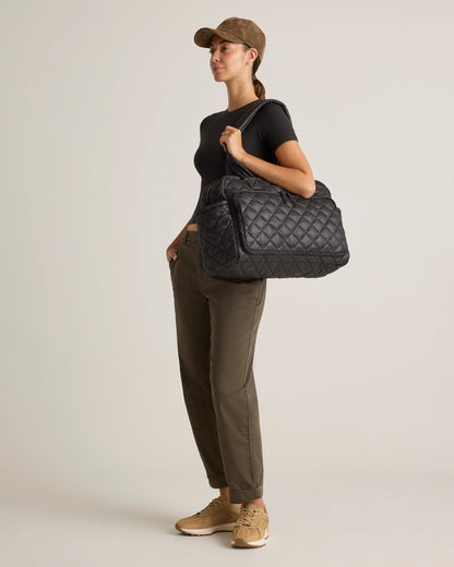 Transit Quilted Duffle Bag - One Size / Taupe Brown