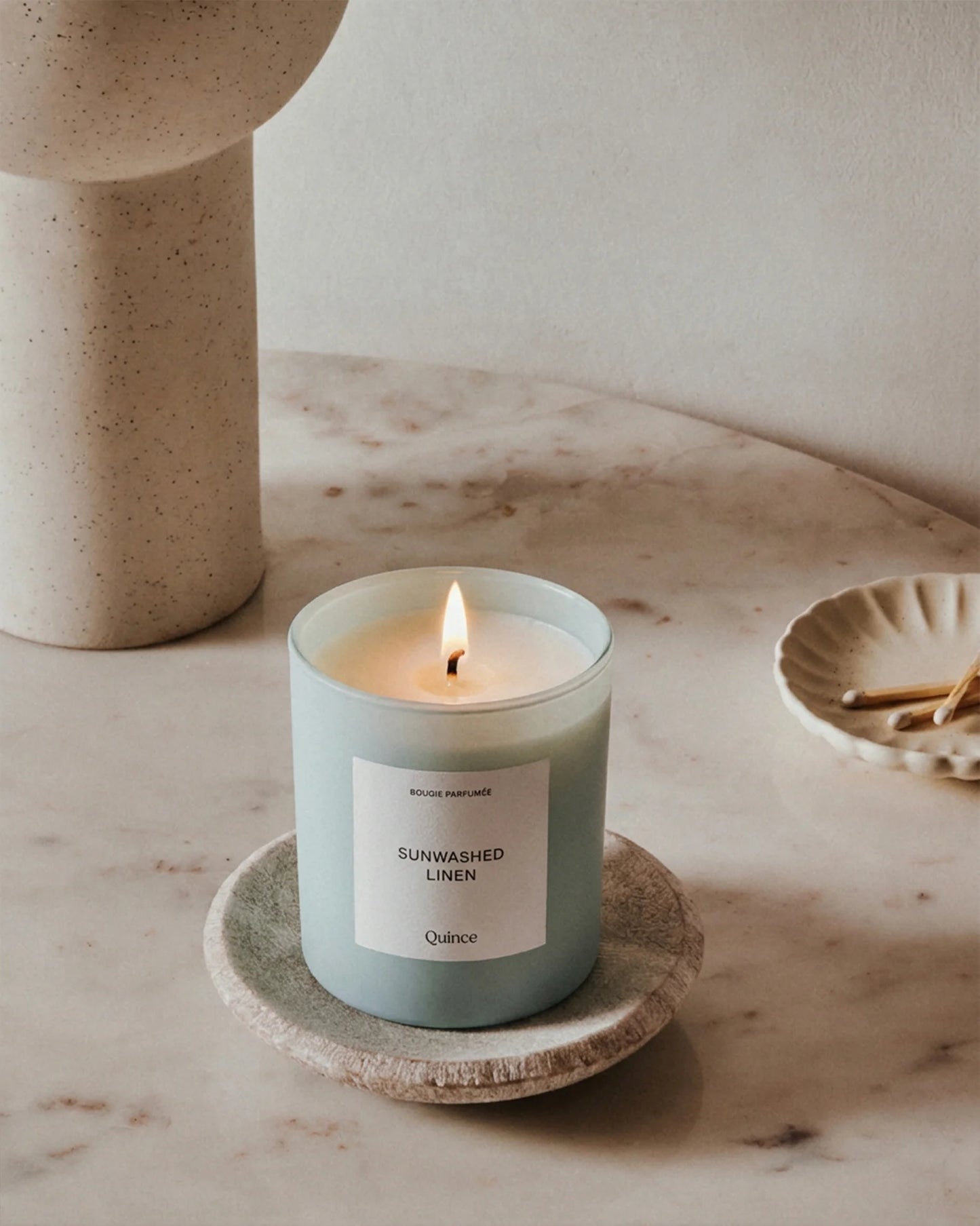 Sunwashed Linen Candle - One Size / No Color