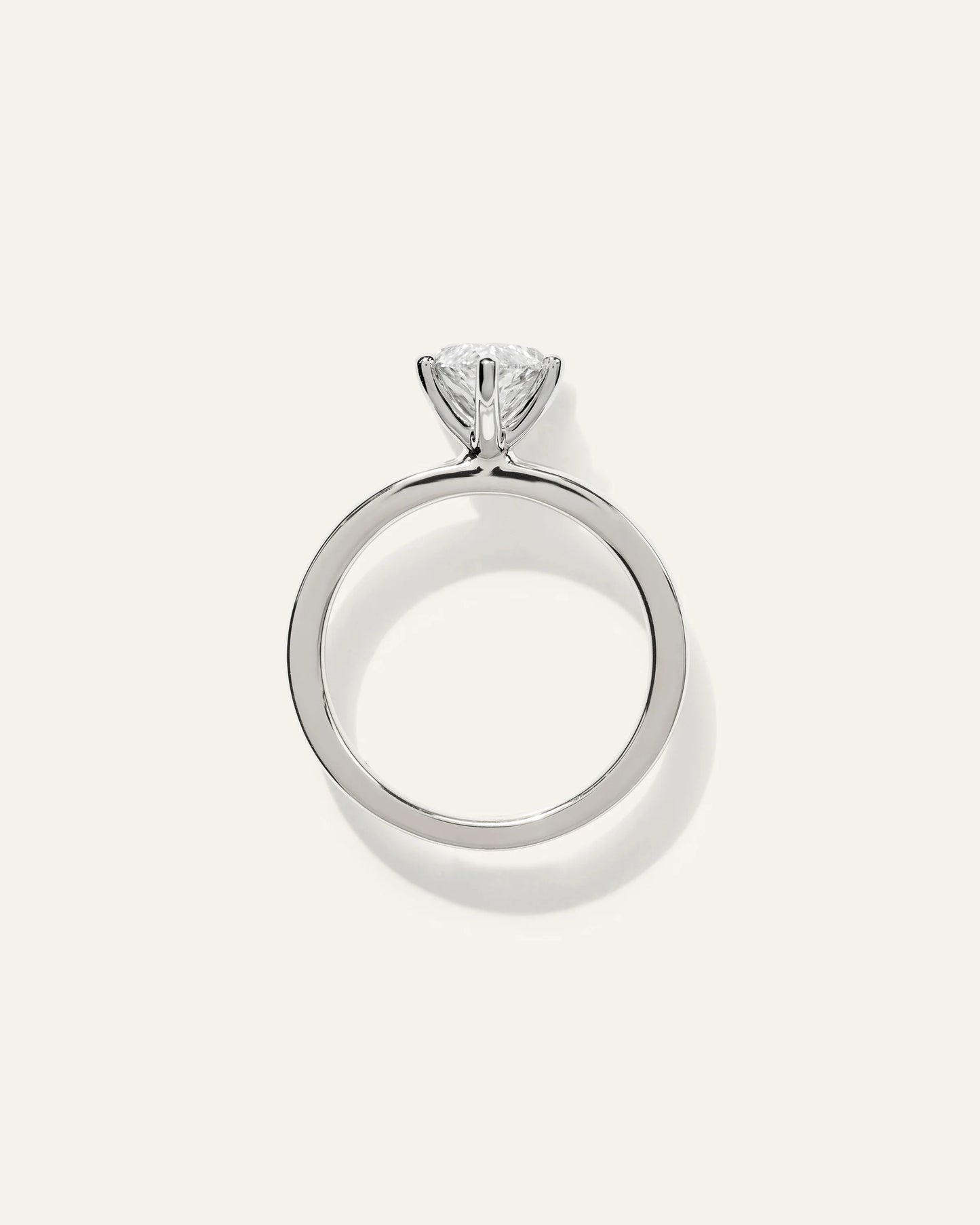 Lab Grown Diamond Marquise Comfort Fit Engagement Ring - 2.5ct - 4 / Yellow Gold
