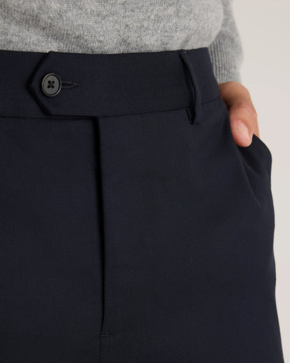 Stretch Wool Dress Pants - Slim - 30X30 / Grey Melange