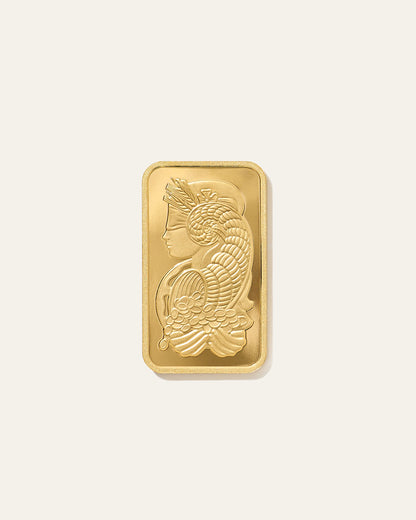 1 oz Gold Bar PAMP Lady Fortuna Veriscan (In Assay) - One Size / Gold