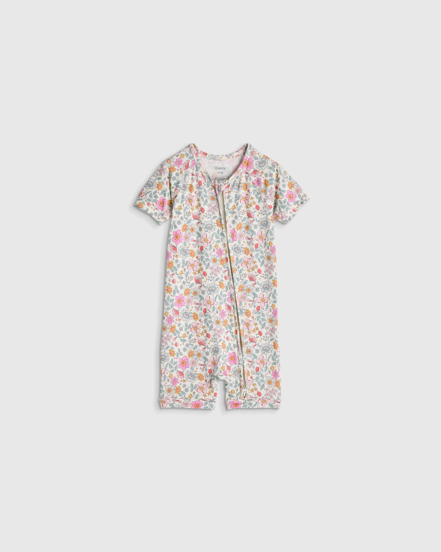 Bamboo Shortie Onesie Pajama - 0-3M / Blue Cars