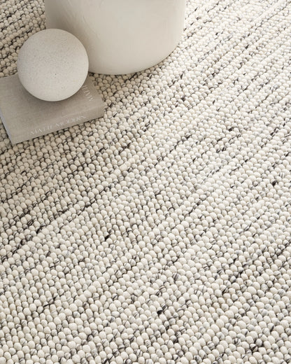 Tribeca Handwoven Wool Rug - 3' x 5' / Cream
