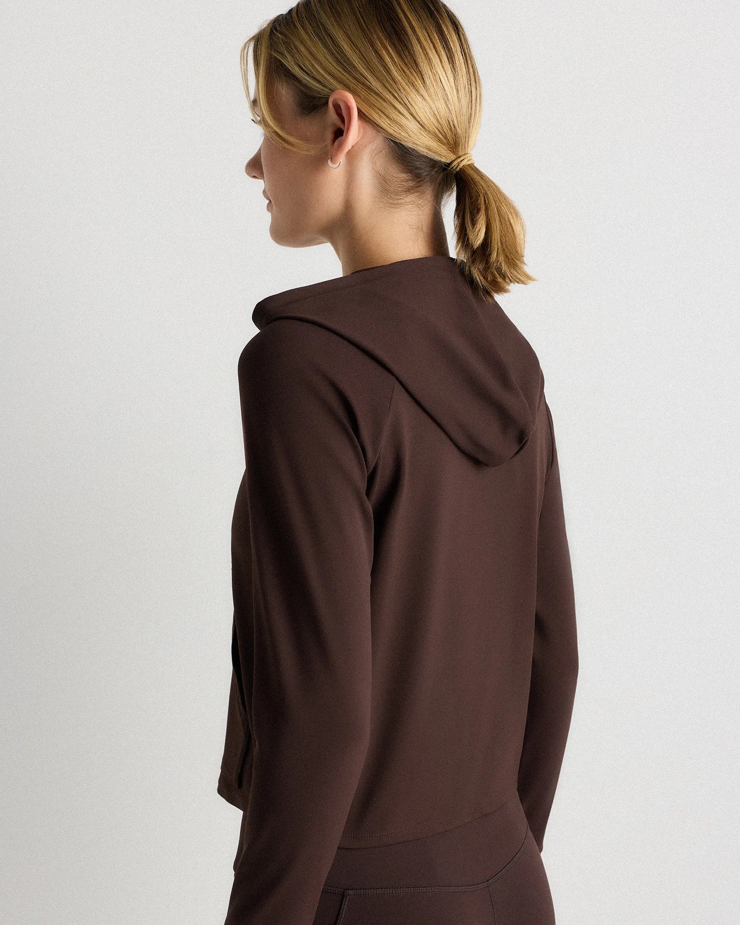 Ultra-Form Hooded Crop Jacket - XS / Black