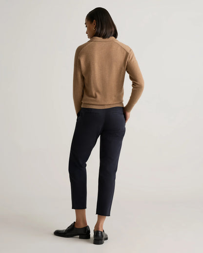 Organic Stretch Cotton Chino Pants - 0 / Black