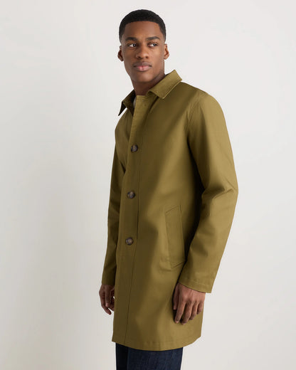 Comfort Stretch Trench Coat - S / Midnight Black