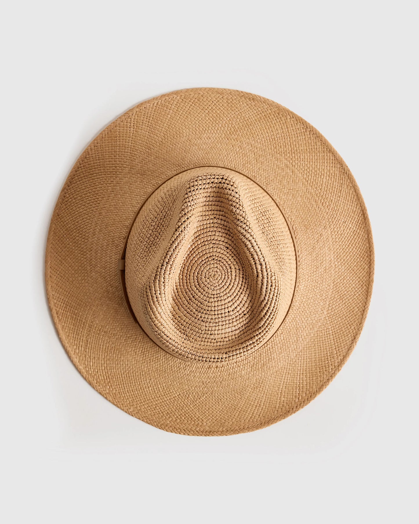 Toquilla Straw Crochet Fedora - S / Natural