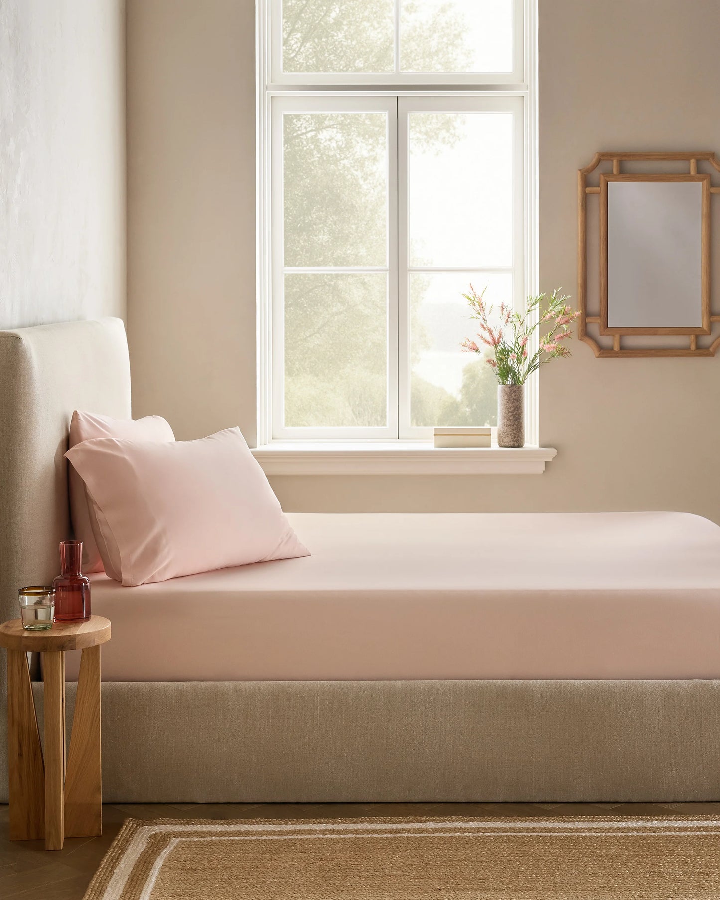 Bamboo Fitted Sheet Set - Twin / Sand