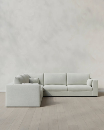 Oasis L Sectional in Performance Linen - One Size / Onyx
