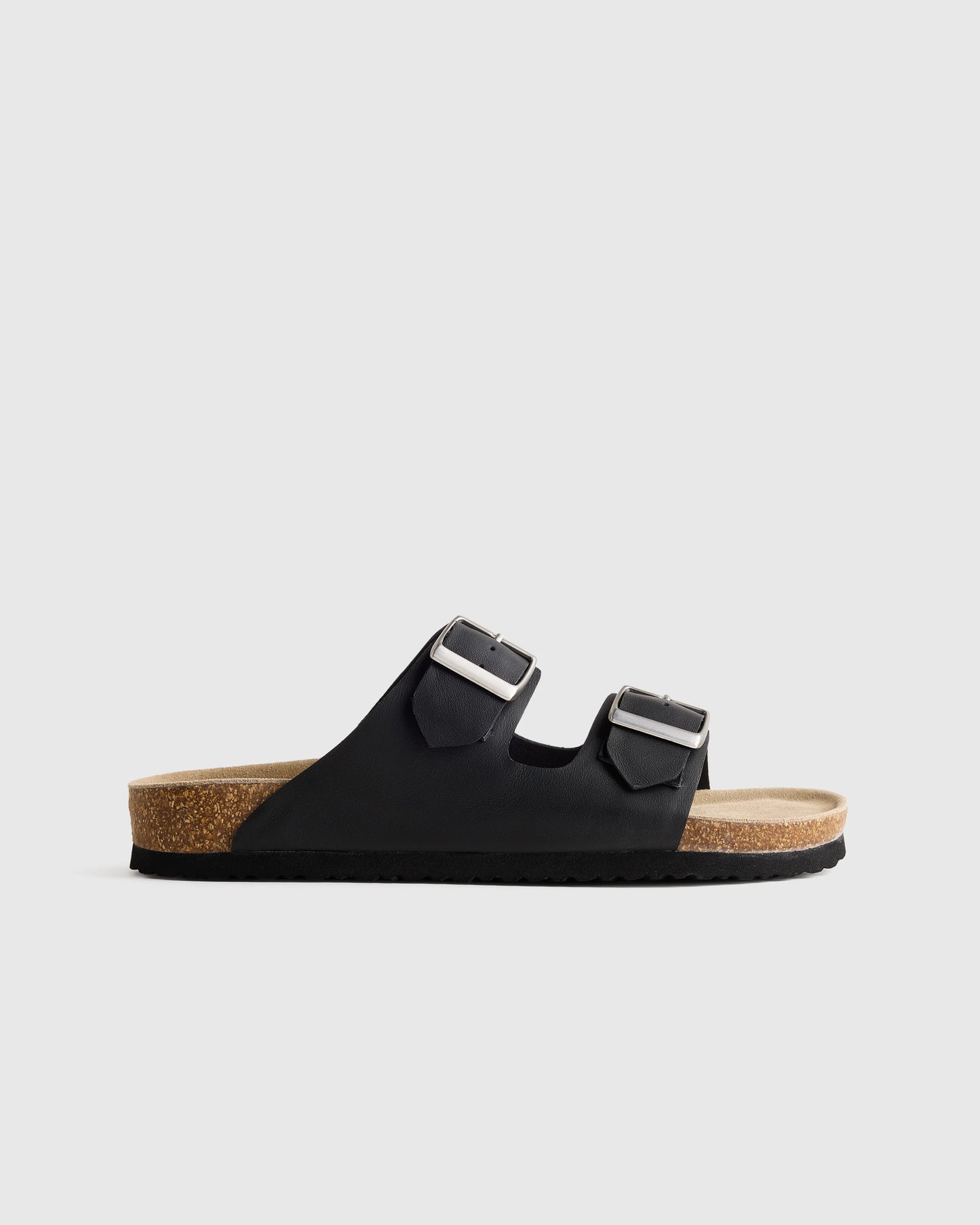 Nappa Leather Double Buckle Slide - 5 / Shell Pink