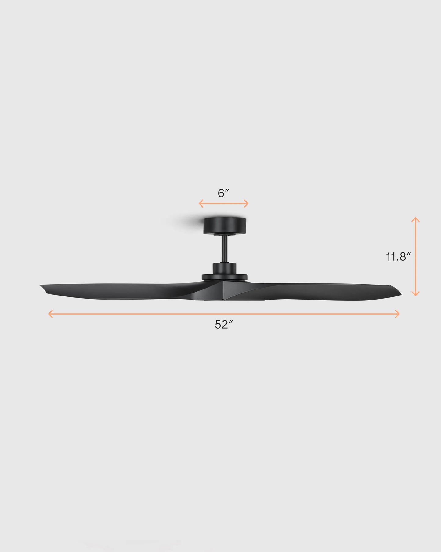 Outdoor Transitional Ceiling Fan - 52" / White