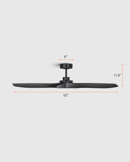 Outdoor Transitional Ceiling Fan - 52" / White