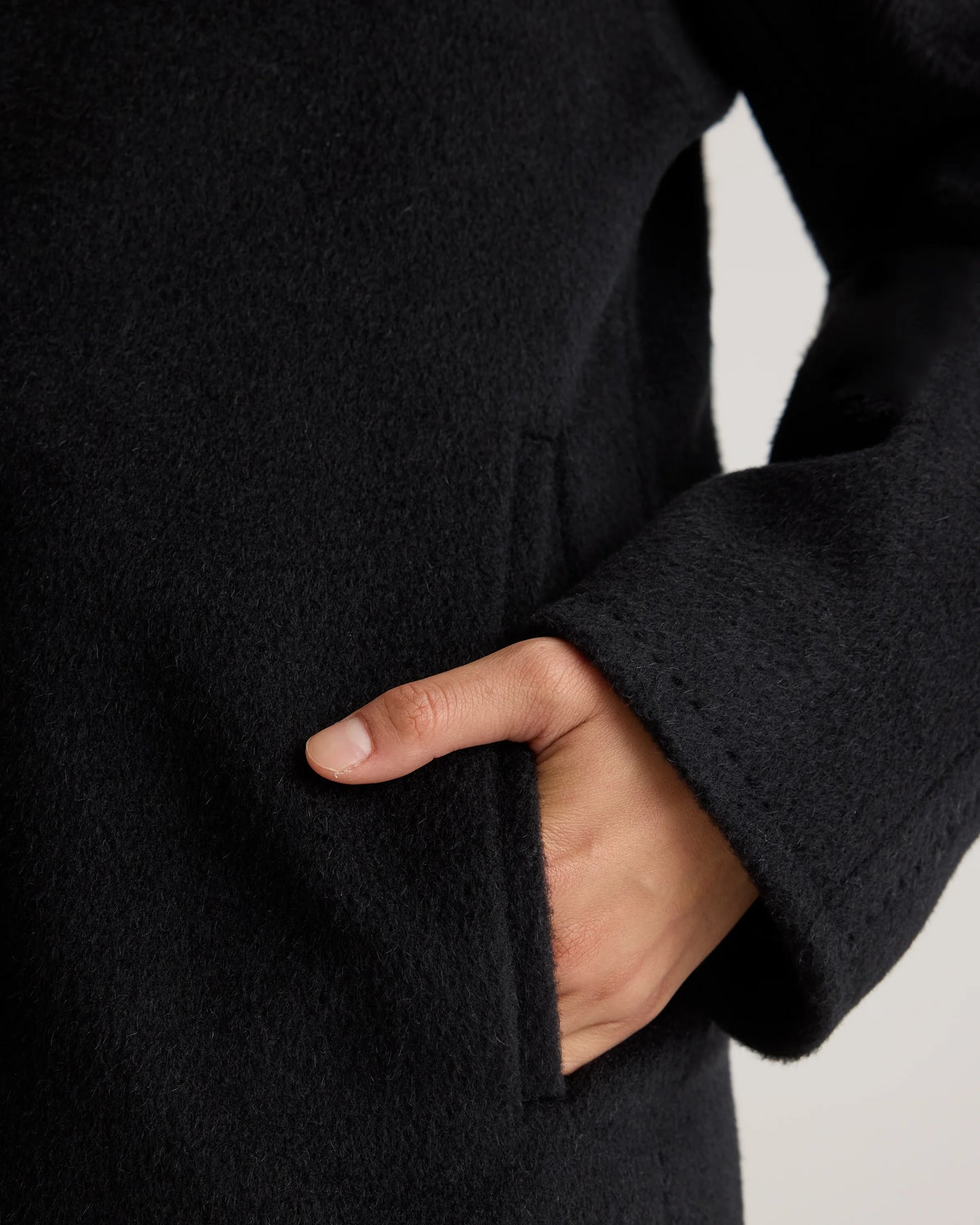 Camel Hair Double-Breasted Slouch Coat - XS / Vicuna