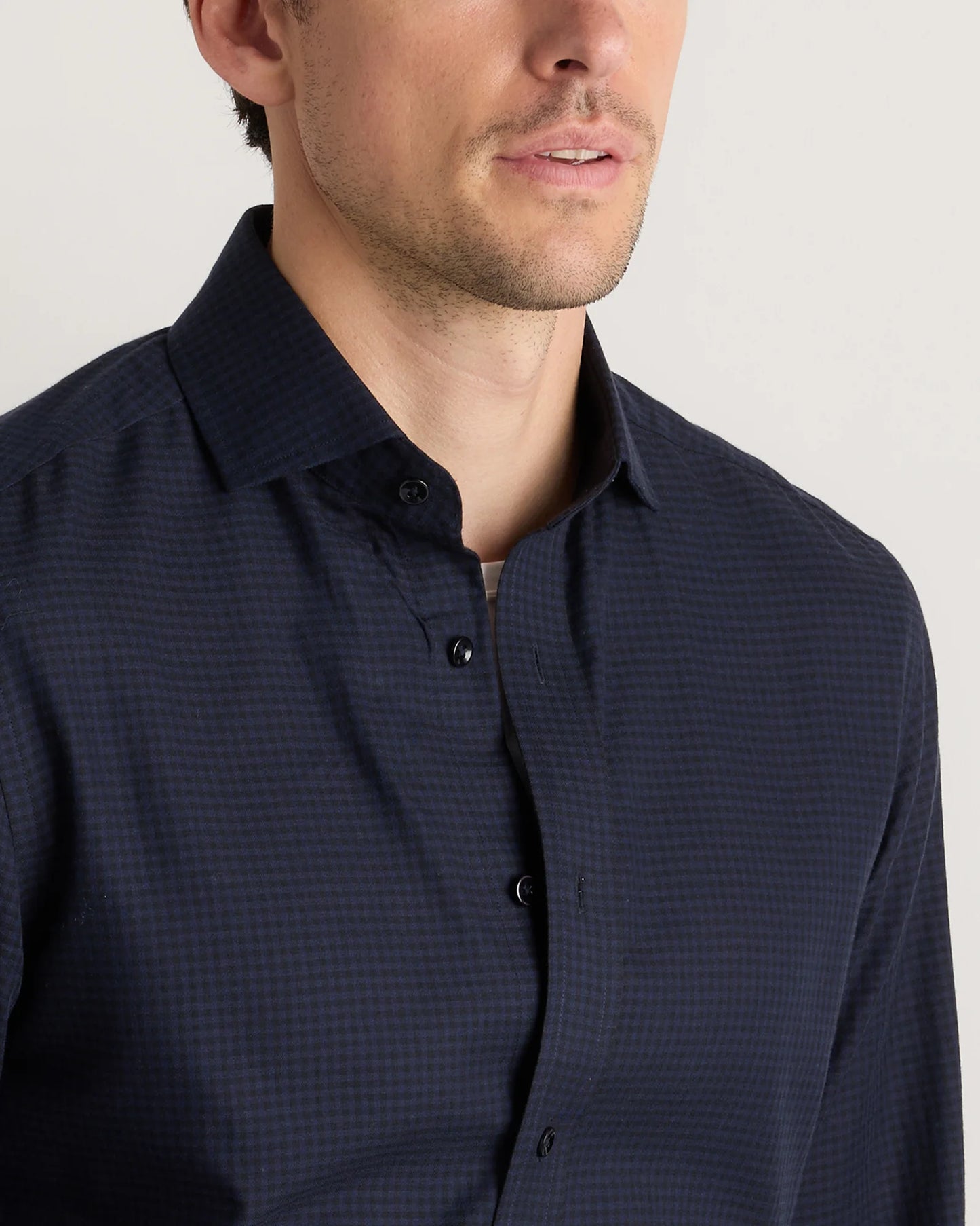 Organic Cotton Cashmere Dress Shirt - XS / Pale Blue