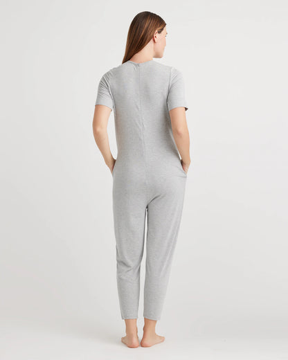 Bamboo Jersey Maternity Everyday Jumpsuit - XS / Deep Navy