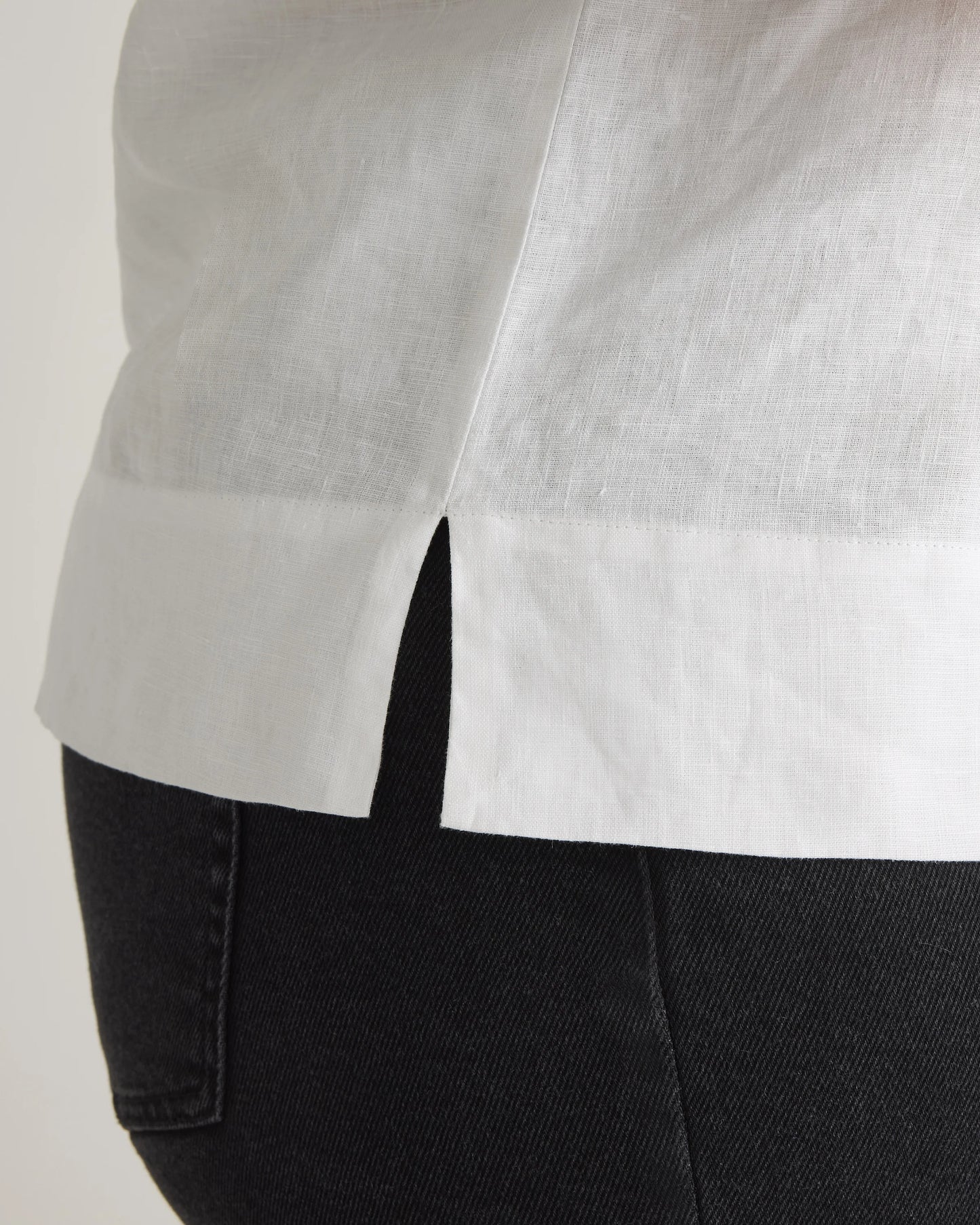 100% European Linen Short Sleeve Shirt - 1X / Flax