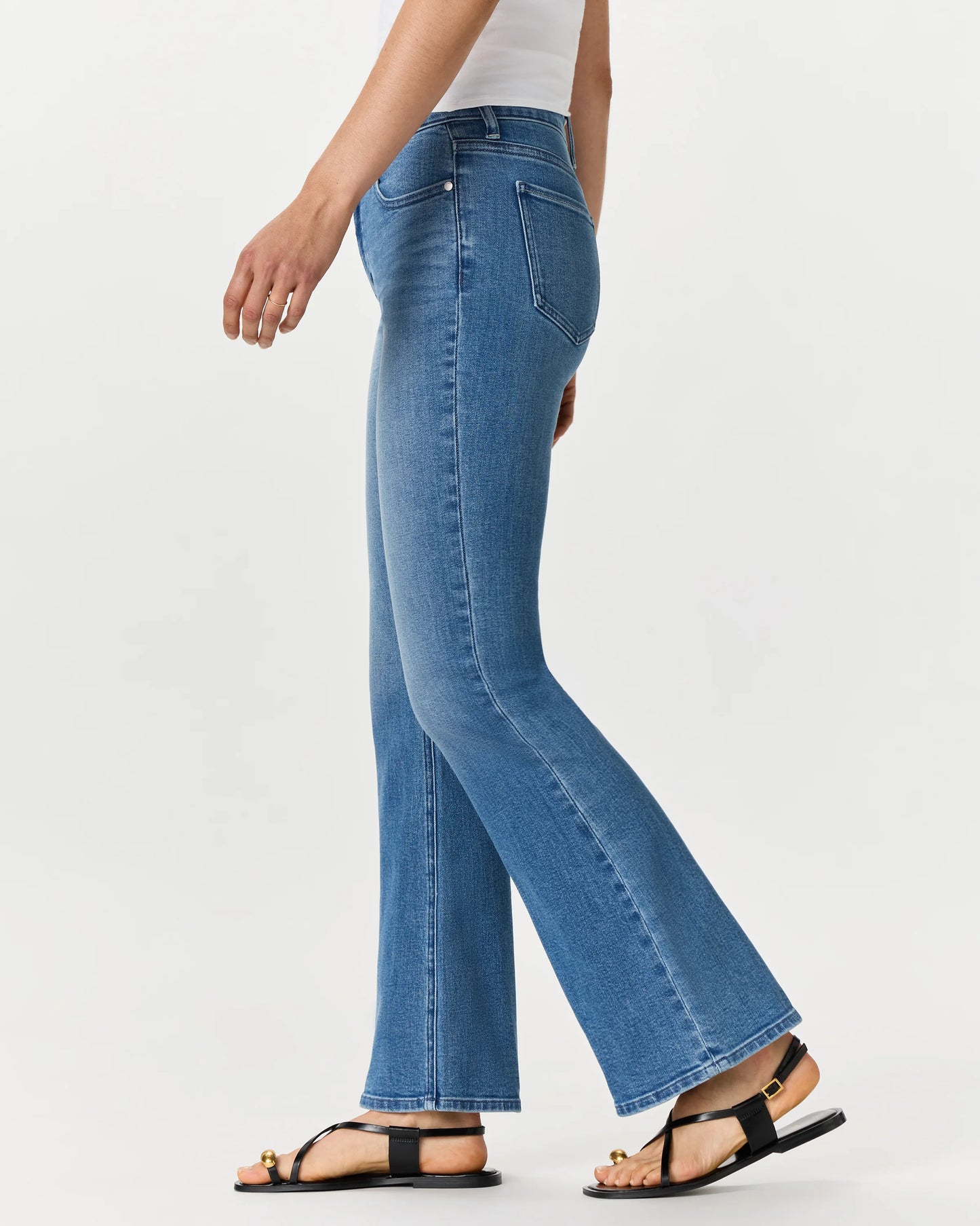 Luna Stretch Flare Jeans - 24 / Black