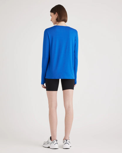 Flowknit Breeze Long Sleeve Top - XS / Heather Deep Navy