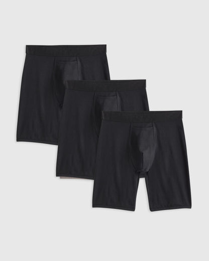 Organic Cotton 8'' Boxer Brief (3-pack) - S / Black
