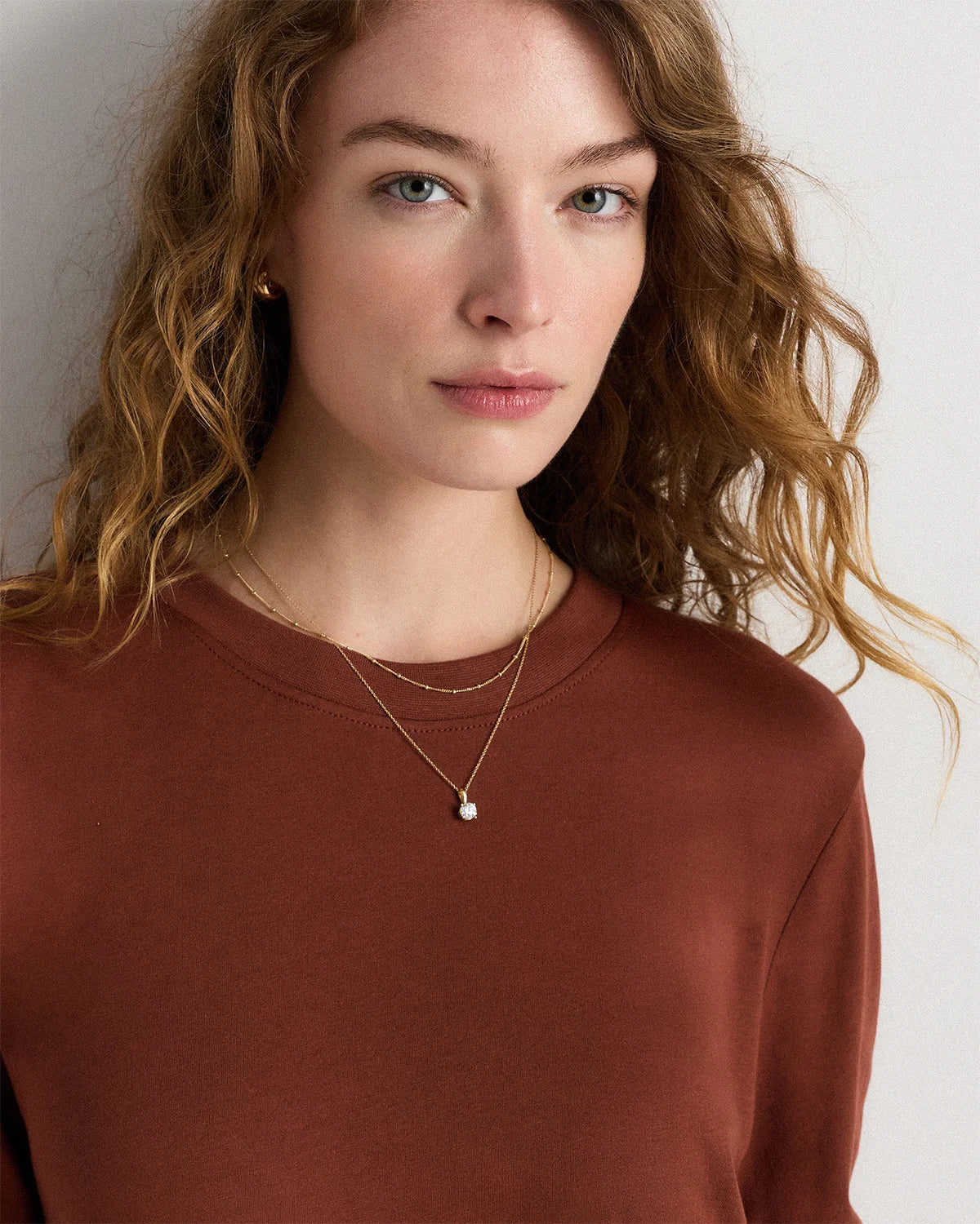 Cotton Modal Relaxed Long Sleeve Tee - XS / Black