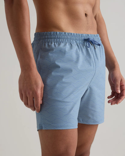 Italian Swim Trunks - 5.5" - XS / Navy Diamond Geo