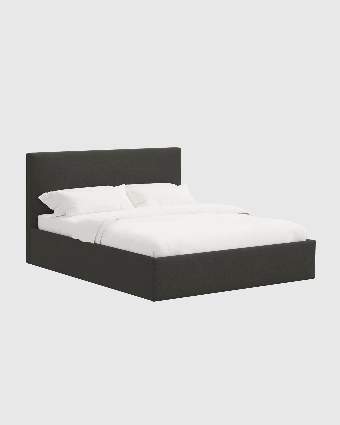 100% Linen Square Bed - Full / Canvas
