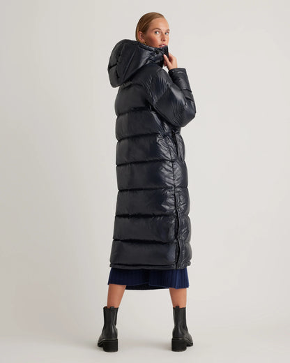 Responsible Down Long Puffer Jacket - XS / Black