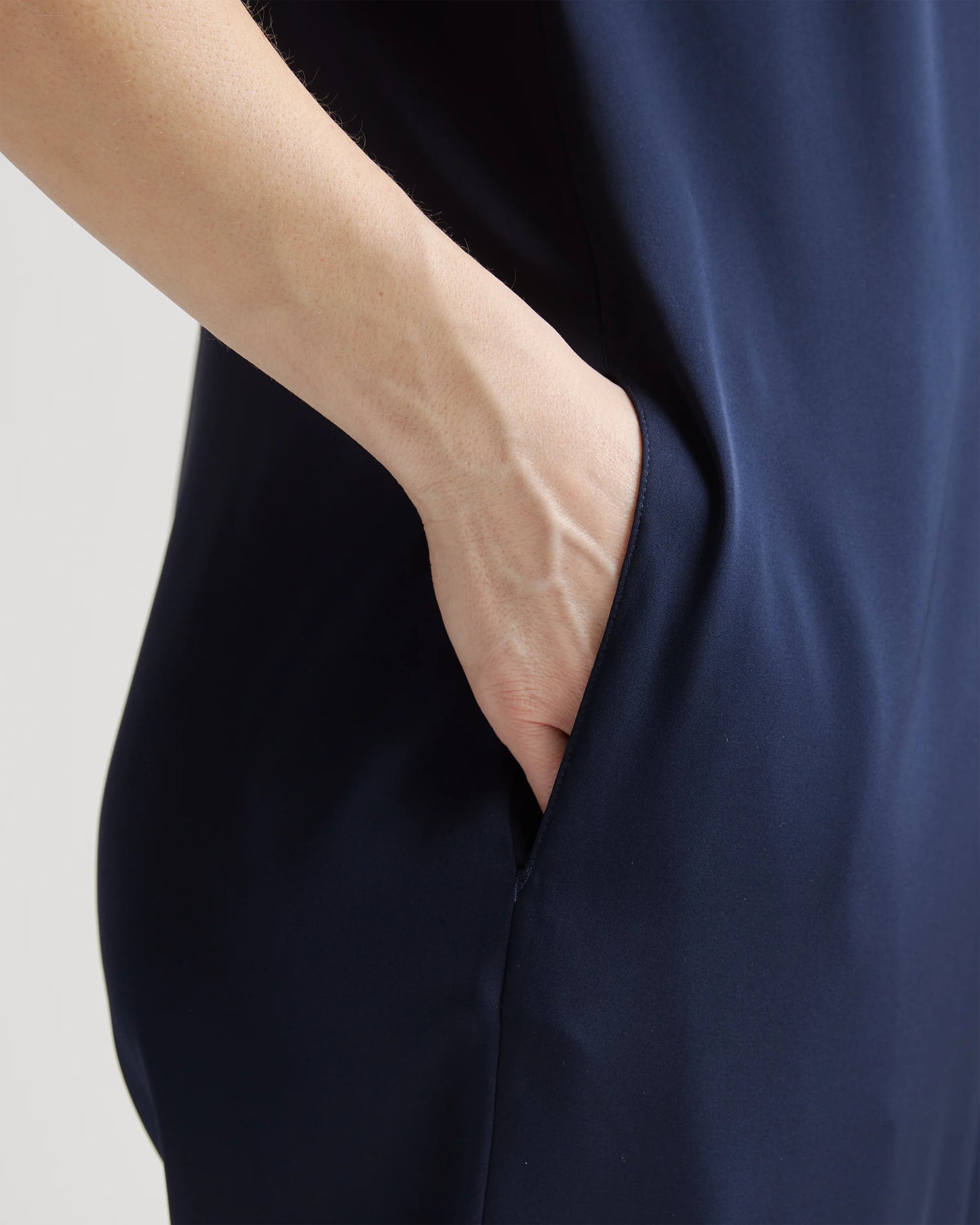 Washable Stretch Silk Maternity Jumpsuit - XS / Black