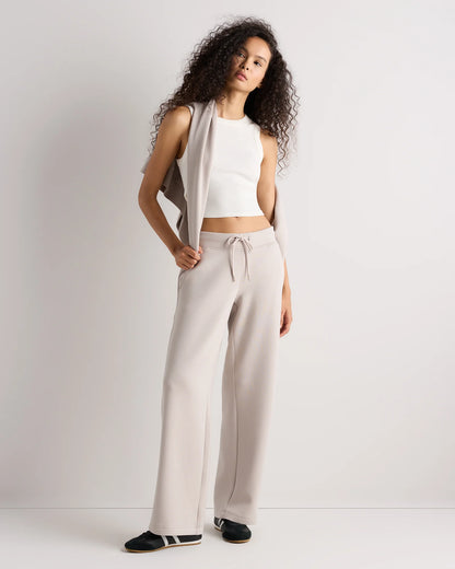 CloudComfort Wide Leg Pants - XS / Pebble Beige
