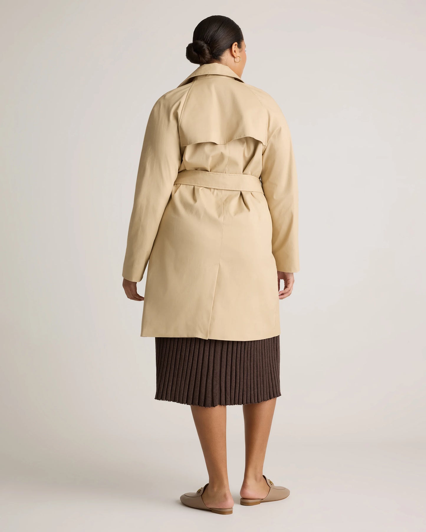 Comfort Stretch Trench Coat - XS / Navy