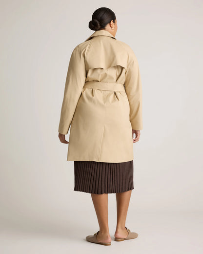 Comfort Stretch Trench Coat - XS / Navy