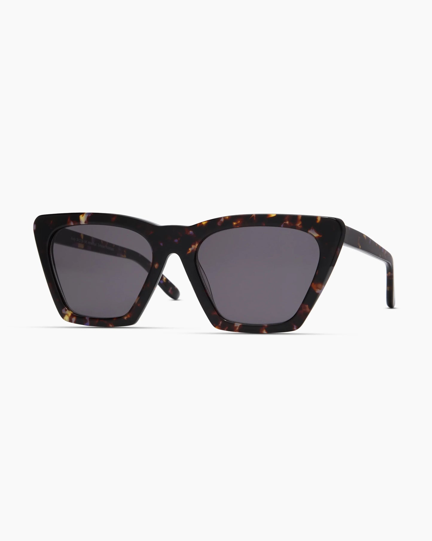 Andy Polarized Acetate Sunglasses - One Size / Black with Grey lens