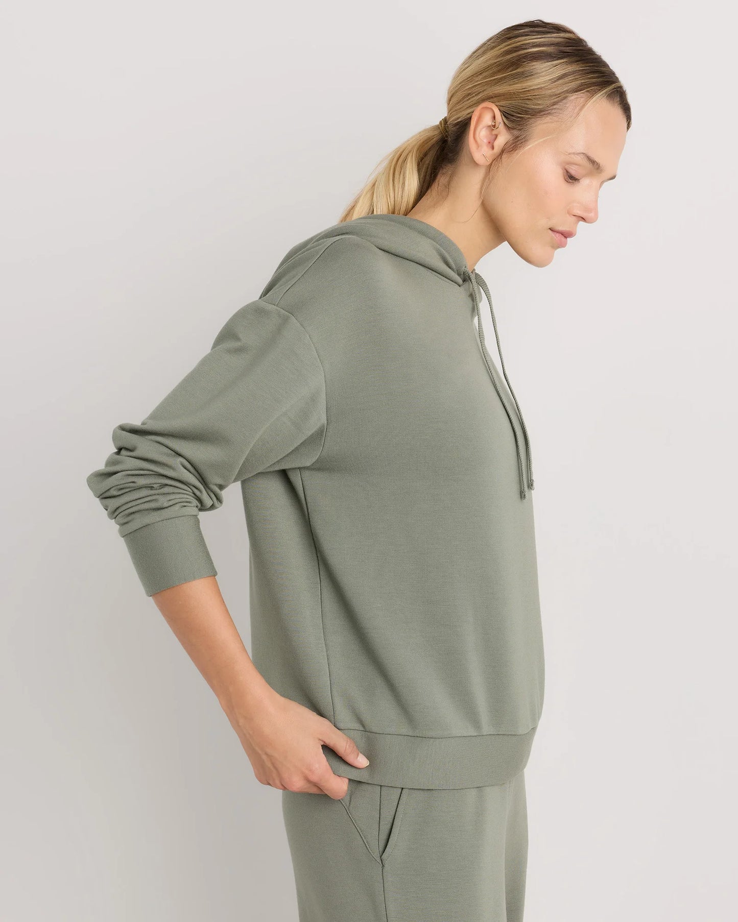 SuperSoft Fleece Pullover Hoodie - XS / Smoked Thyme Green