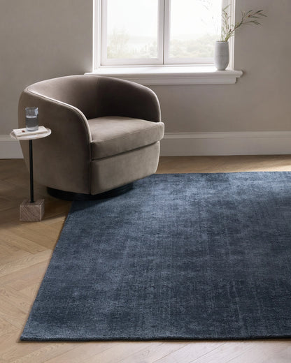 Drew Hand-Loomed Jute Rug - 5' x 8' / Blue