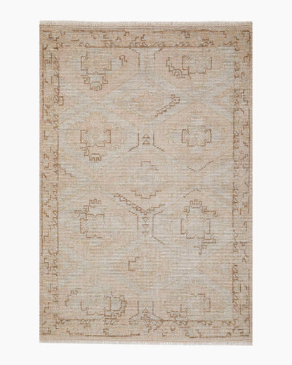Verona Hand-Knotted Wool Rug - 5' x 8' / Neutral